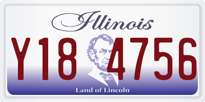 IL license plate Y184756