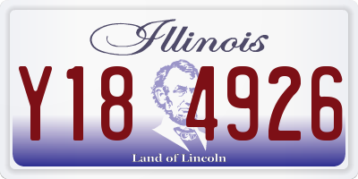 IL license plate Y184926