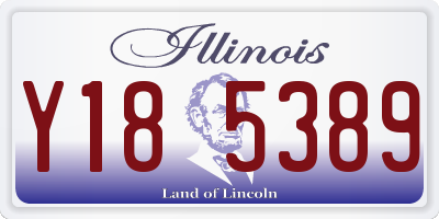 IL license plate Y185389