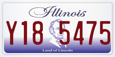 IL license plate Y185475