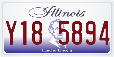 IL license plate Y185894