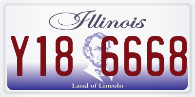 IL license plate Y186668