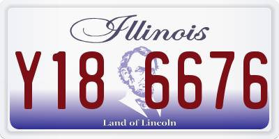 IL license plate Y186676