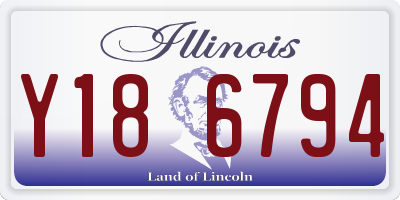 IL license plate Y186794