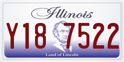 IL license plate Y187522