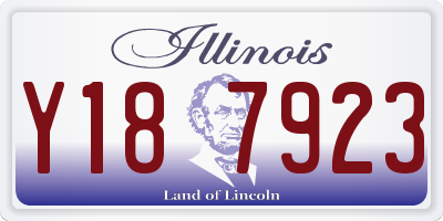 IL license plate Y187923