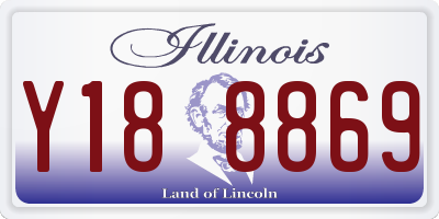 IL license plate Y188869