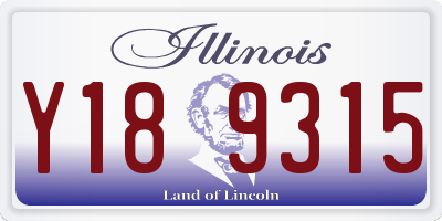 IL license plate Y189315