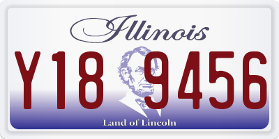 IL license plate Y189456
