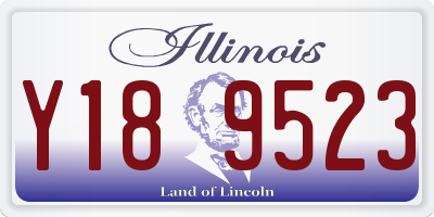 IL license plate Y189523