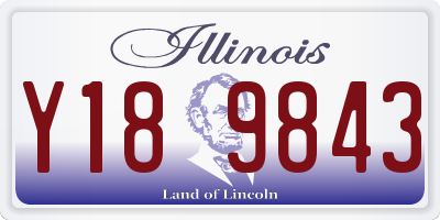 IL license plate Y189843