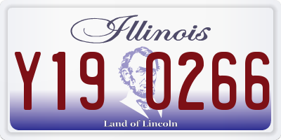 IL license plate Y190266