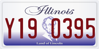 IL license plate Y190395