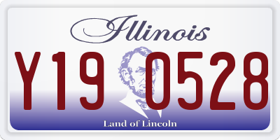 IL license plate Y190528