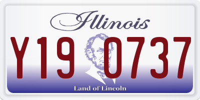 IL license plate Y190737