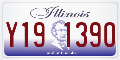 IL license plate Y191390