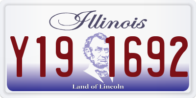 IL license plate Y191692
