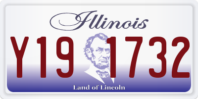 IL license plate Y191732