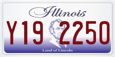 IL license plate Y192250