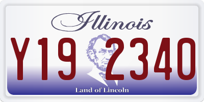 IL license plate Y192340