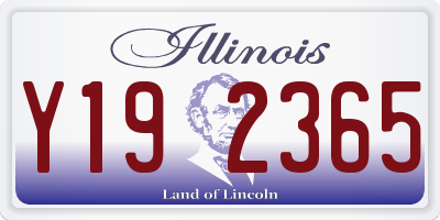 IL license plate Y192365