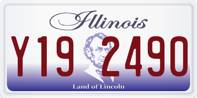 IL license plate Y192490