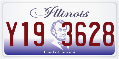 IL license plate Y193628