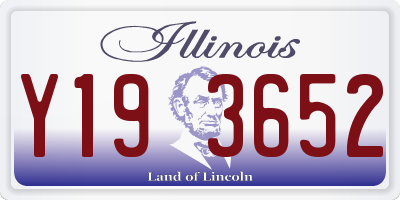 IL license plate Y193652