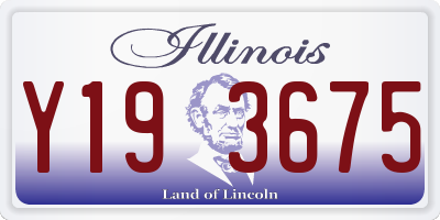 IL license plate Y193675