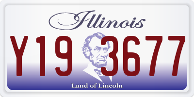 IL license plate Y193677