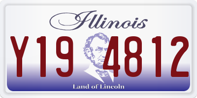 IL license plate Y194812