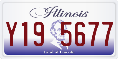 IL license plate Y195677