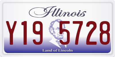 IL license plate Y195728