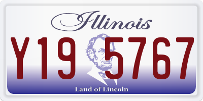 IL license plate Y195767