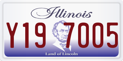 IL license plate Y197005