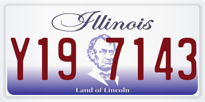 IL license plate Y197143