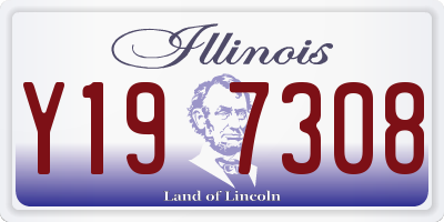 IL license plate Y197308