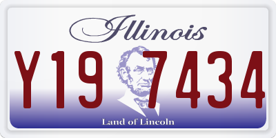IL license plate Y197434