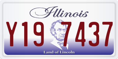 IL license plate Y197437