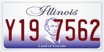 IL license plate Y197562