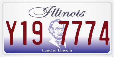 IL license plate Y197774