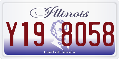 IL license plate Y198058