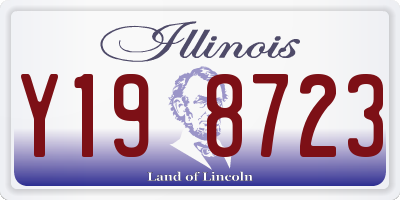 IL license plate Y198723