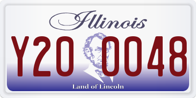 IL license plate Y200048