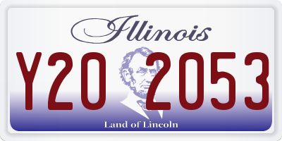 IL license plate Y202053