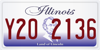 IL license plate Y202136