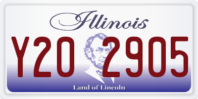 IL license plate Y202905