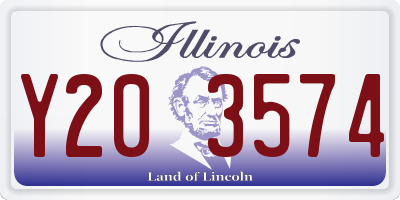 IL license plate Y203574