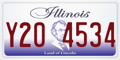 IL license plate Y204534