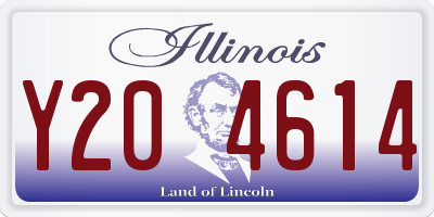 IL license plate Y204614